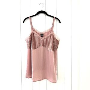 Torrid Pink Embellished Camisole, Sz 12/Large